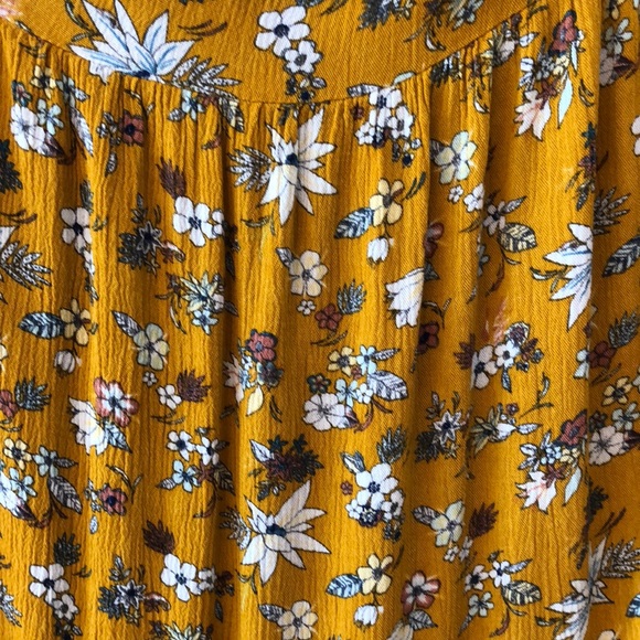 Mossimo XS Women Floral 2-Way-Sleeve Tunic Top - Picture 2 of 3